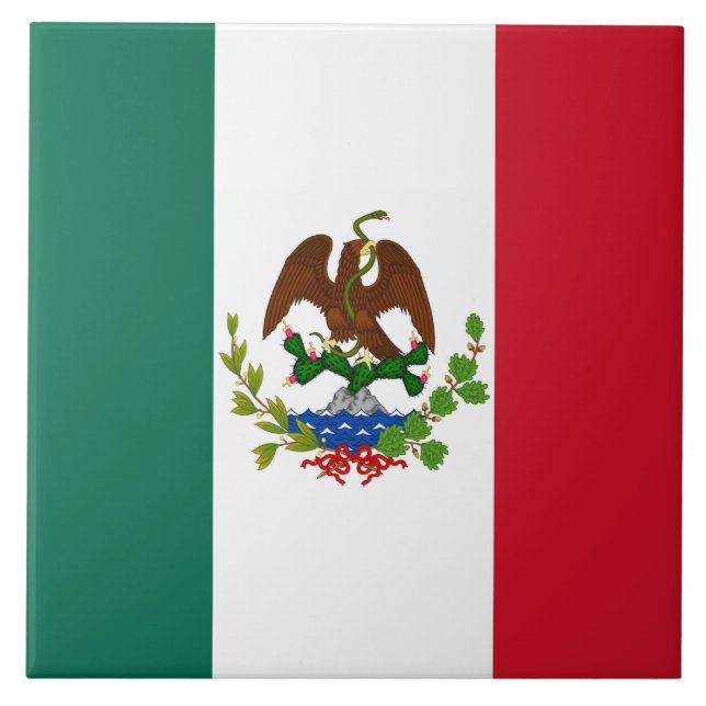 Flagge der Mexikanischen Republik: 1824-1835, Sant Fliese (Vorderseite)