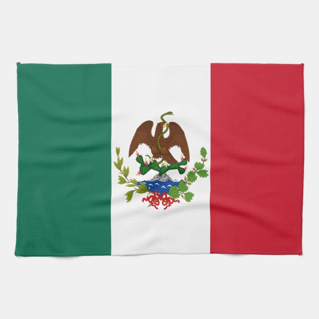 Flagge der Mexikanischen Republik: 1824-1835, Sant Geschirrtuch (Horizontal)