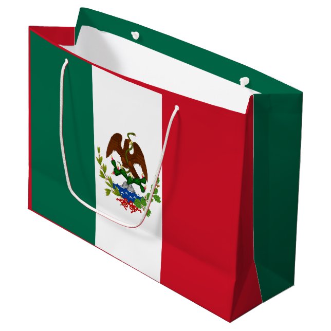 Flagge der Mexikanischen Republik: 1824-1835, Sant Große Geschenktüte (Vorderseite Schrägansicht)