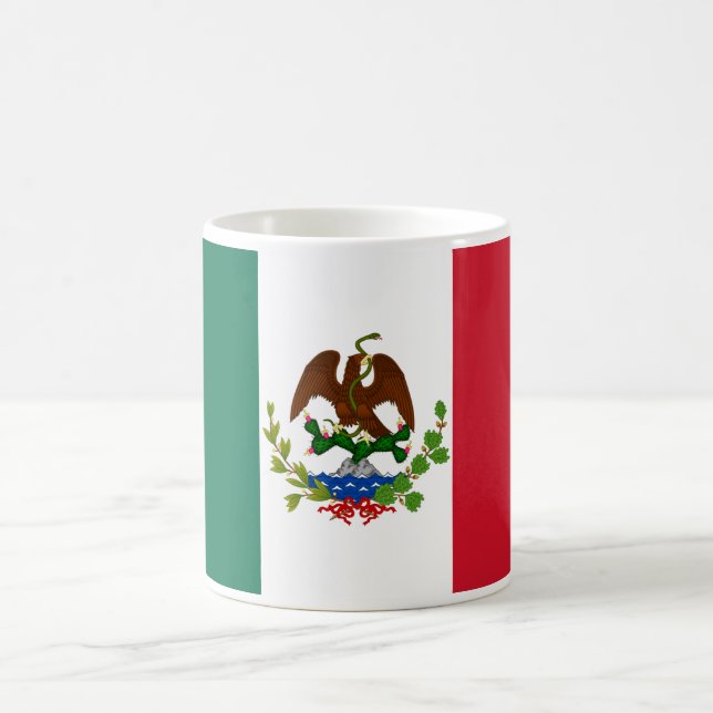 Flagge der Mexikanischen Republik: 1824-1835, Sant Kaffeetasse (Mittel)