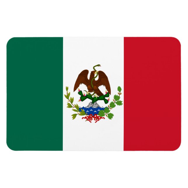 Flagge der Mexikanischen Republik: 1824-1835, Sant Magnet (Horizontal)