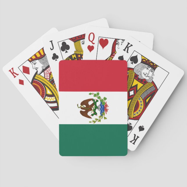 Flagge der Mexikanischen Republik: 1824-1835, Sant Spielkarten (Rückseite)