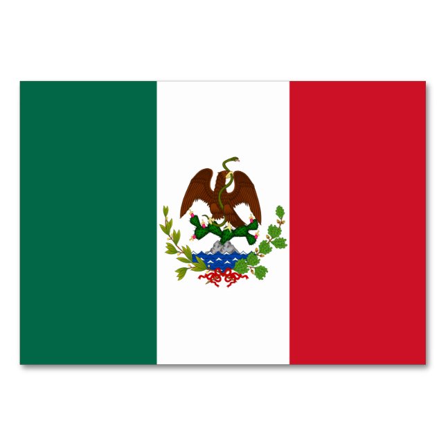 Flagge der Mexikanischen Republik: 1824-1835, Sant Tischnummer (Vorderseite)