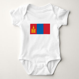 Flagge der Mongolei Baby Strampler
