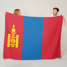 Flagge der Mongolei Fleecedecke