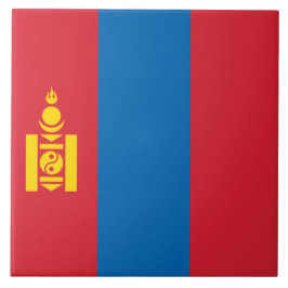 Flagge der Mongolei Fliese