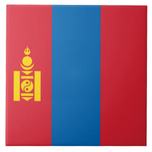 Flagge der Mongolei Fliese