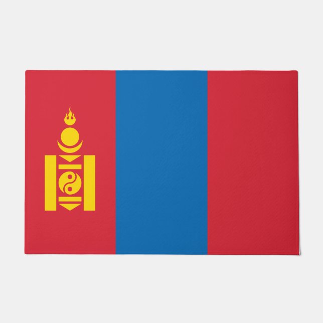 Flagge der Mongolei Fußmatte (Vorderseite)