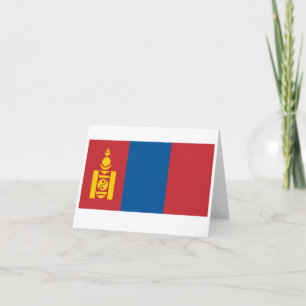 Flagge der Mongolei Karte