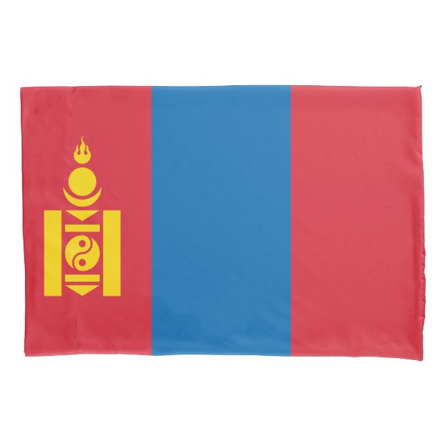 Flagge der Mongolei Kissenbezug (Vorderseite-Links)