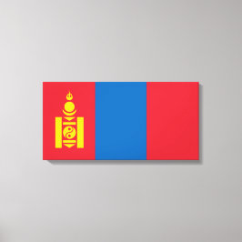 Flagge der Mongolei Leinwanddruck