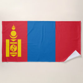 Flagge der Mongolei Strandtuch