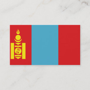 Flagge der Mongolei Visitenkarten Visitenkarte