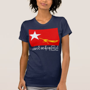 Flagge der nationalen Liga für Demokratie T-Shirt