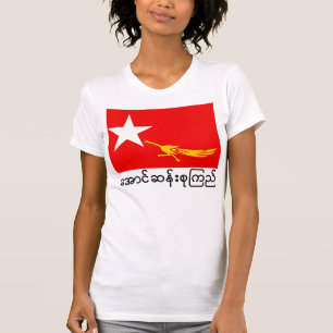Flagge der nationalen Liga für Demokratie T-Shirt