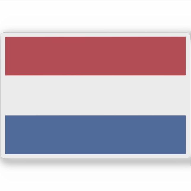 Flagge der Niederlande Aufkleber (Vorderseite)