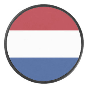 Flagge der Niederlande Eishockey Puck