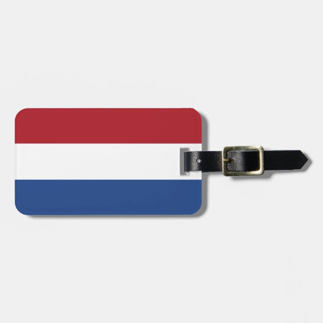 Flagge der Niederlande Gepäckanhänger (Vorderseite horizontal)