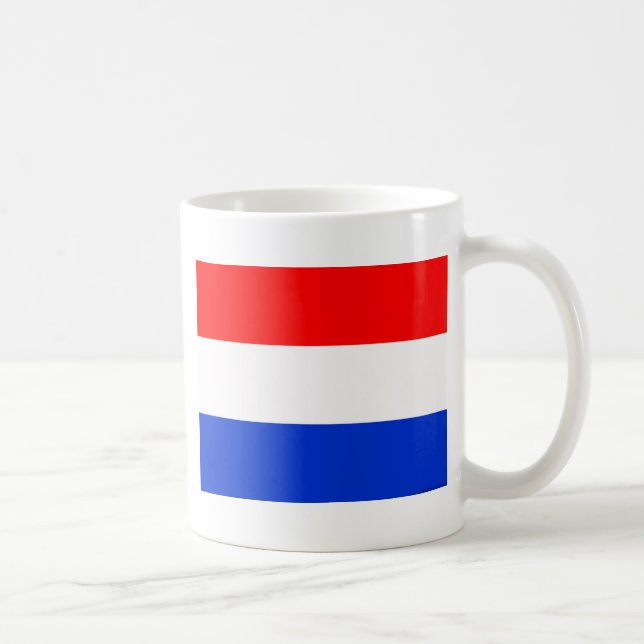 Flagge der Niederlande Kaffeetasse (Rechts)