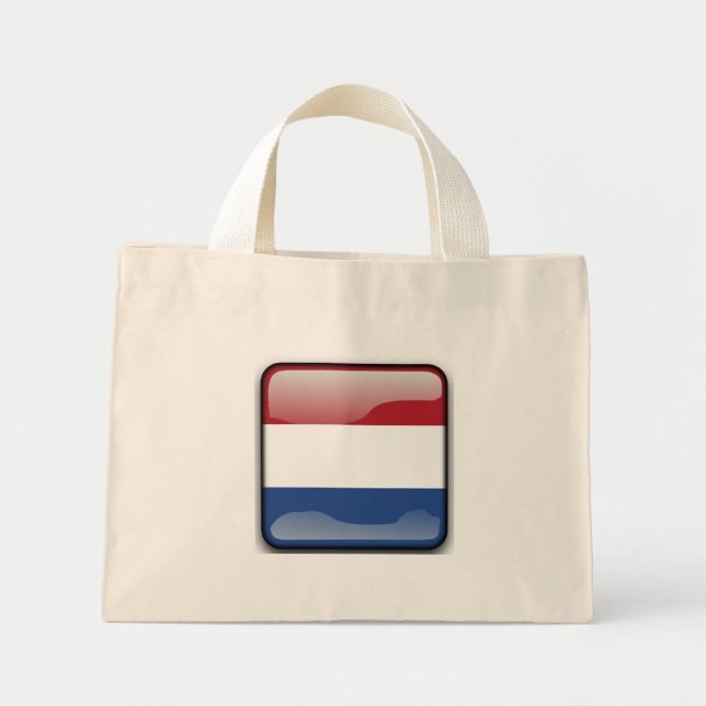 Flagge der Niederlande Mini Stoffbeutel (Vorne)
