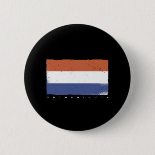 Flagge der Niederlande mit niederländischem Text Button