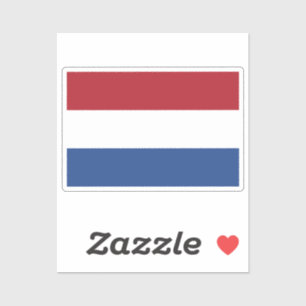 Flagge der Niederlande passgenau geschnitten Aufkleber