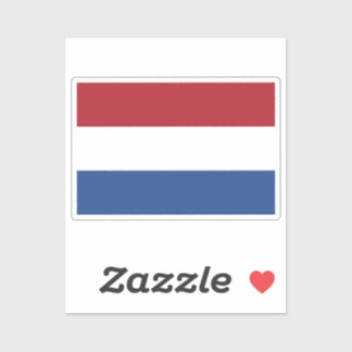 Flagge der Niederlande passgenau geschnitten Aufkleber