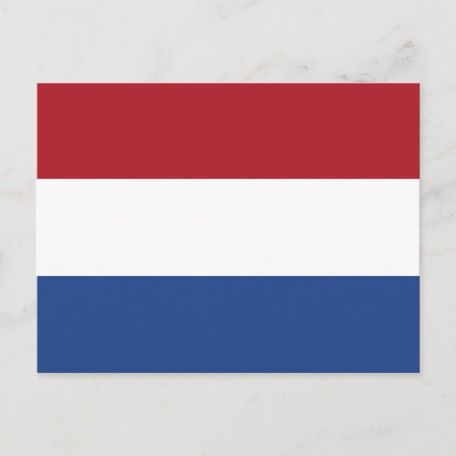 Flagge der Niederlande Postkarte (Vorderseite)
