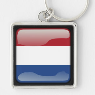 Flagge der Niederlande Schlüsselanhänger