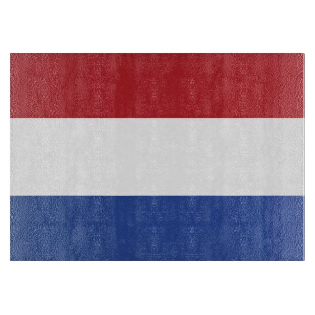 Flagge der Niederlande Schneidebrett (Vorderseite)