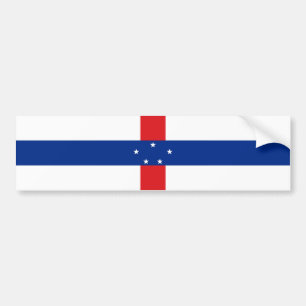 Flagge der Niederländischen Antillen Autoaufkleber