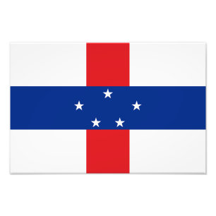 Flagge der Niederländischen Antillen Fotodruck