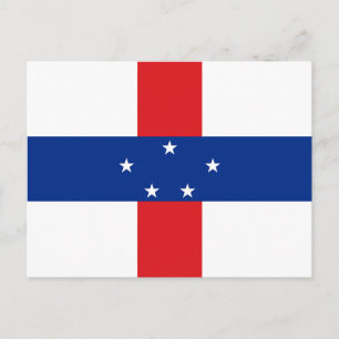 Flagge der Niederländischen Antillen Postkarte