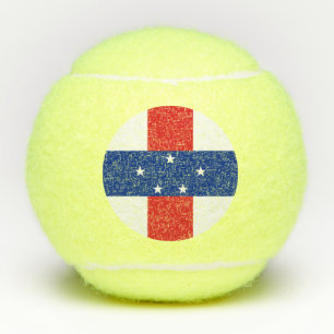 Flagge der Niederländischen Antillen Tennisbälle