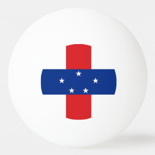 Flagge der Niederländischen Antillen Tischtennisball