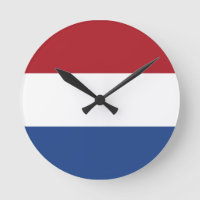 Flagge der niederländischen Wall-Uhr