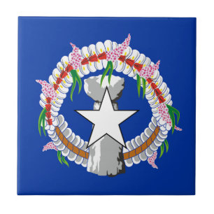 Flagge der Nördlichen Marianen Fliese