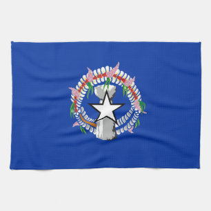 Flagge der Nördlichen Marianen Geschirrtuch