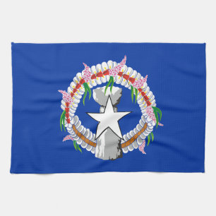 Flagge der Nördlichen Marianen Geschirrtuch