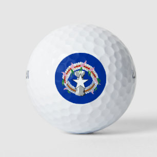 Flagge der Nördlichen Marianen Golfball