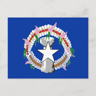 Flagge der Nördlichen Marianen Postkarte