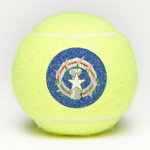Flagge der Nördlichen Marianen Tennisbälle