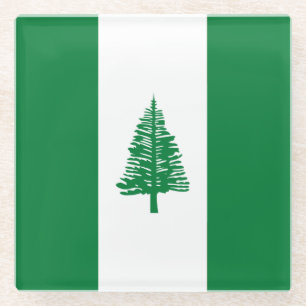 Flagge der Norfolk Glasuntersetzer