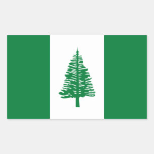 Flagge der Norfolk-Insel Rechteckiger Aufkleber