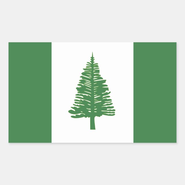 Flagge der Norfolk Rechteckiger Aufkleber (Vorderseite)