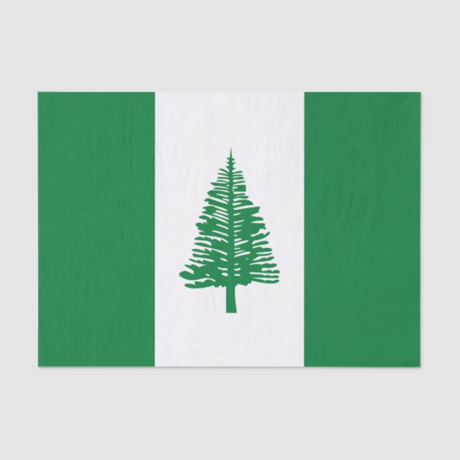 Flagge der Norfolk Seidenpapier (Vorderseite)
