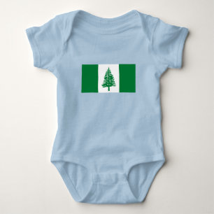 Flagge der Norfolkinsel Baby Strampler