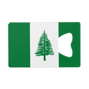Flagge der Norfolkinsel Geldbeutel Flaschenöffner