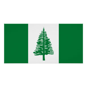 Flagge der Norfolkinsel Poster