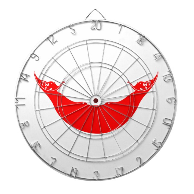 Flagge der Osterinsel (Rapa Nui) Dartscheibe (vorne)